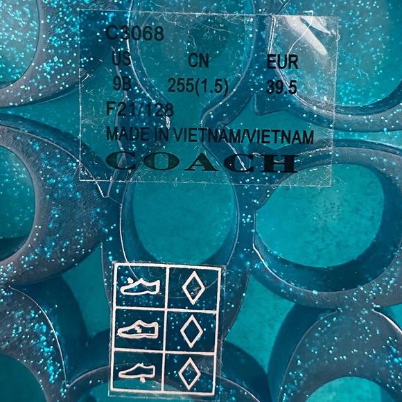 NEW Coach Waterproof Rubber Slides - Picture 5 of 10